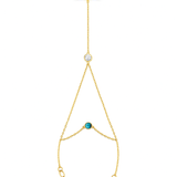 Pave Ring with Diamond Chain