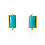 Turquoise Bar Studs