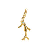 Coral Branch Wishbone Pendant