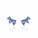 Butterfly Studs Ceylon Sapphire