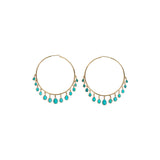 Isla Turquoise Hoops