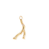 Coral Branch Wishbone Pendant RTS