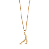 Coral Branch Wishbone Pendant RTS