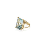 Off to Paris Blue Topaz Ring
