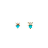 Sayulita Corazon Studs Turquoise